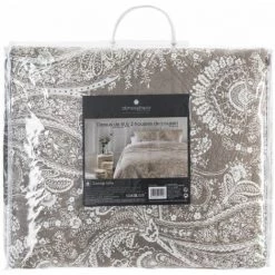 Dessus De Lit 260 X 240 Cm + 2 Taies 60 X 60 Cm "Marie" Atmosphera - Lin - Lin -Plaid et couverture Soldes 59419827 4