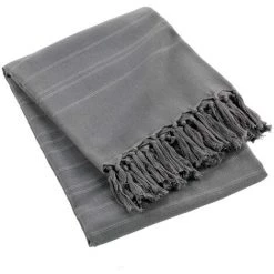 1001KDO POUR LA MAISON Plaid Ou Jete De Canape Coton 220 X 240 Cm Lilie Anthracite 8 1001KDO POUR LA MAISON Plaid Ou Jete De Canape Coton 220 X 240 Cm Lilie Anthracite -Plaid et couverture Soldes 59593392 3