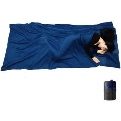 HEGUYEY Accueil Voyage Sac De Couchage Ultra-léger Enveloppe De Sac De Couchage En Microfibre Portable,90*220cm