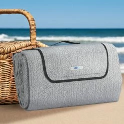 Relaxdays Couverture Pique-nique XXL, 200x300 Cm, Tapis De Plage Polaire, Isolation Thermique, Imperméable, Gris Uni 10 Relaxdays Couverture Pique-nique XXL, 200x300 Cm, Tapis De Plage Polaire, Isolation Thermique, Imperméable, Gris Uni -Plaid et couverture Soldes 59806879 4
