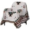 LYCXAMES Couverture Ethnique Tribale, Géométrique, Aztèque, Navajo, Couvre-lit, Canapé, Décoration Artistique, Bohème, 90 X 180 Cm -Plaid et couverture Soldes 59951561 1