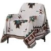 LYCXAMES Couverture Ethnique Tribale, Géométrique, Aztèque, Navajo, Couvre-lit, Canapé, Décoration Artistique, Bohème, 160 X 220 Cm -Plaid et couverture Soldes 59951567 1