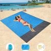 LYCXAMES Tapis De Plage, Extra Large 200 Cm X 210 Cm Couverture De Pique-Nique Imperméable Anti-Sable, Lavable En Machine Nylon Avec 4 Piquets (Bleu ) 1 LYCXAMES Tapis De Plage, Extra Large 200 Cm X 210 Cm Couverture De Pique-Nique Imperméable Anti-Sable, Lavable En Machine Nylon Avec 4 Piquets (Bleu ) -Plaid et couverture Soldes 59951768 1