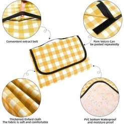 PERLE RARE Couverture De Pique-Nique Tapis De Plage Imperméable 180×200cm, Tapis De Pique-Nique à Carreaux Léger Et Lavable Avec Poignée, Convient Pour La Randonnée Voyage Camping En Plein Air, Parc 10 PERLE RARE Couverture De Pique-Nique Tapis De Plage Imperméable 180×200cm, Tapis De Pique-Nique à Carreaux Léger Et Lavable Avec Poignée, Convient Pour La Randonnée Voyage Camping En Plein Air, Parc -Plaid et couverture Soldes 59967196 4