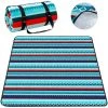 BENOBBY KIDS Couverture Pour Pique-Nique Avec Envers Imperméable 200 X 200cm, Imperméable Pliable Couverture Composée De Trois Couches,Grand Tapis De Plage, Pour Camping, Voyage, Plage, Jardin Nappe, Bleu -Plaid et couverture Soldes 59994085 1