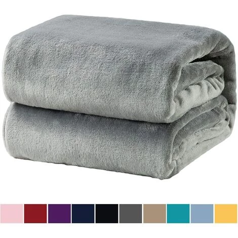 GALOZZOIT Couverture Confortable Couverture Moelleuse, Couverture Extra Douce Et Chaude Dans Le Salon, Couverture En Molleton De Flanelle 150x200 Cm, Infroissable / Anti-décoloration Comme Couverture De Canapé Ou Couvre-lit - Gris 3 GALOZZOIT Couverture Confortable Couverture Moelleuse, Couverture Extra Douce Et Chaude Dans Le Salon, Couverture En Molleton De Flanelle 150x200 Cm, Infroissable / Anti-décoloration Comme Couverture De Canapé Ou Couvre-lit - Gris