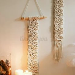 DENUOTOP Plaid Et Couverture Macramé Tenture Murale Tapisserie Décoration Murale Tissé Décor À La Maison 72 X 20 Cm -Plaid et couverture Soldes 60008979 3