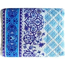 COMERCIAL CANDELA FELPUDOS Y ALFOMBRAS Couvre-lit Bouti Printemps & Été Mosaïques Bleues Pour Lit (lit De 90 Cm) 9 COMERCIAL CANDELA FELPUDOS Y ALFOMBRAS Couvre-lit Bouti Printemps & Été Mosaïques Bleues Pour Lit (lit De 90 Cm) -Plaid et couverture Soldes 60217315 3