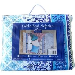 COMERCIAL CANDELA FELPUDOS Y ALFOMBRAS Couvre-lit Bouti Printemps & Été Mosaïques Bleues Pour Lit (lit De 90 Cm) 10 COMERCIAL CANDELA FELPUDOS Y ALFOMBRAS Couvre-lit Bouti Printemps & Été Mosaïques Bleues Pour Lit (lit De 90 Cm) -Plaid et couverture Soldes 60217315 4