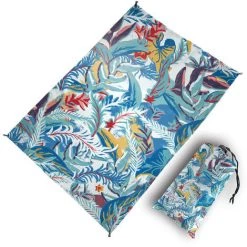 HIASDFLS Couverture De Plage Imprimée Anti-Sable - Très Grand Tapis Pour Pique-Nique En Plein Air - Imperméable Pliable Avec Voyage Portable Camping Pêche Pile Style 1 1*1.4