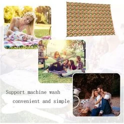 HIASDFLS Couverture De Plage Imprimée Anti-Sable Extra Large Pour Pique-Nique En Plein Air - Imperméable Pliable Avec Voyage Portable Camping Pêche Pile Style 4 1,4 X 2 -Plaid et couverture Soldes 60220317 3