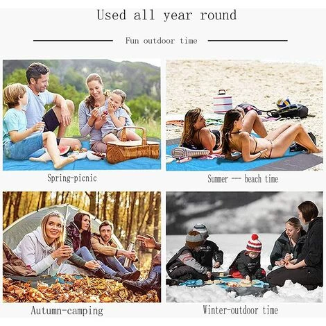 HIASDFLS Couverture De Plage Imprimée Anti-Sable-Tapis Extra Large Pour Pique-Nique En Plein Air - Imperméable Pliable Avec Voyage Portable Camping Pêche Pile Style 4 1*1.4 7 HIASDFLS Couverture De Plage Imprimée Anti-Sable-Tapis Extra Large Pour Pique-Nique En Plein Air - Imperméable Pliable Avec Voyage Portable Camping Pêche Pile Style 4 1*1.4 – Image 5