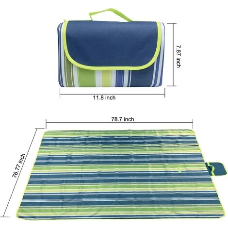 AOUGO 200 X 195cm Couverture Tapis De Pique-Nique, Étanche, Pliable,Tapis De Plage,pour Camping,Extérieur,Plage,Jardin,Parc,avec Poignée,Velcro,Couverture Pour Pique-Nique Imperméable Anti Sable 4 AOUGO 200 X 195cm Couverture Tapis De Pique-Nique, Étanche, Pliable,Tapis De Plage,pour Camping,Extérieur,Plage,Jardin,Parc,avec Poignée,Velcro,Couverture Pour Pique-Nique Imperméable Anti Sable – Image 2