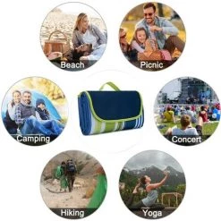 AOUGO 200 X 195cm Couverture Tapis De Pique-Nique, Étanche, Pliable,Tapis De Plage,pour Camping,Extérieur,Plage,Jardin,Parc,avec Poignée,Velcro,Couverture Pour Pique-Nique Imperméable Anti Sable 10 AOUGO 200 X 195cm Couverture Tapis De Pique-Nique, Étanche, Pliable,Tapis De Plage,pour Camping,Extérieur,Plage,Jardin,Parc,avec Poignée,Velcro,Couverture Pour Pique-Nique Imperméable Anti Sable -Plaid et couverture Soldes 60281835 4