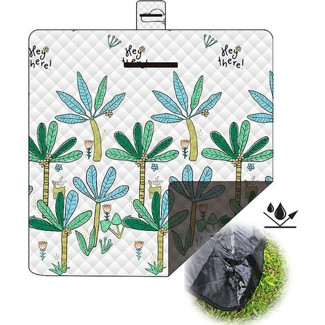 AOUGO Couverture Tapis De Pique-Nique Imperméable 200x200 Lavable En Machine,natte De Plage Extérieur Pour 4-6 Personnes,Picnic Blanket Avec Poignée,Grande Taille,Matériaux à 3 Couches(Type 1) 3 AOUGO Couverture Tapis De Pique-Nique Imperméable 200x200 Lavable En Machine,natte De Plage Extérieur Pour 4-6 Personnes,Picnic Blanket Avec Poignée,Grande Taille,Matériaux à 3 Couches(Type 1)