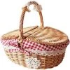 AOUGO Panier De Service Alimentaire Tissé à La Main Avec Couvercle En Maille Pliable, Panier De Pique-Nique Rond/Rectangulaire étanche à La Poussière Et Aux Insectes, Panier De Nourriture Pour Légumes -Plaid et couverture Soldes 60282311 1