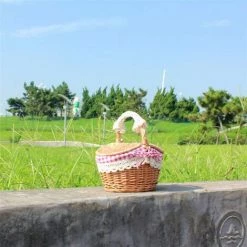AOUGO Panier De Service Alimentaire Tissé à La Main Avec Couvercle En Maille Pliable, Panier De Pique-Nique Rond/Rectangulaire étanche à La Poussière Et Aux Insectes, Panier De Nourriture Pour Légumes -Plaid et couverture Soldes 60282311 4