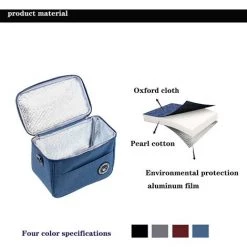 AOUGO Sac Isotherme 12L, AC Isotherme Sac De Pique-Nique,Sac Isotherme Repas Adulte,Sac Isotherme Repas Bureau,Sac Isotherme Enfant,Sac Isotherme Pliable,Sac Isolant Réglable -Plaid et couverture Soldes 60282321 3