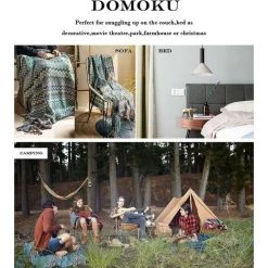 WINBO Plaid Bohème Pour Canapé Canapé Chaise Lit Décor à La Maison, Bleu, 127 X 152 Cm -Plaid et couverture Soldes 60289978 5