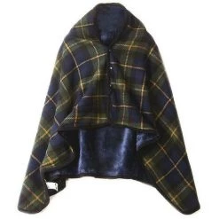 Kueatily Couverture En Polaire à Carreaux Portable Couverture En Polyester Avec Bouton Winte Chaud -Plaid et couverture Soldes 60305549 2