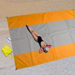 ABCRITAL Tapis De Plage Extérieur Imperméable Léger Pliable Portable Couverture De Poche Tapis De Pique-Nique-Grand Et Compact Tapis Sans Sable Séchage Rapide, Avec 4 Coins Orange + Gris + Orange 2,8 X 3 9 ABCRITAL Tapis De Plage Extérieur Imperméable Léger Pliable Portable Couverture De Poche Tapis De Pique-Nique-Grand Et Compact Tapis Sans Sable Séchage Rapide, Avec 4 Coins Orange + Gris + Orange 2,8 X 3 -Plaid et couverture Soldes 60367102 3