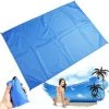 AOUGO Couverture Pique Niques,Tapis Picnic, Tapis De Plage Imperméable,Picnic Blanket Portable,1.4 X 1.5M Tapis Léger Pour Camping Outdoor Cadeau Randonneur -Plaid et couverture Soldes 60502825 1