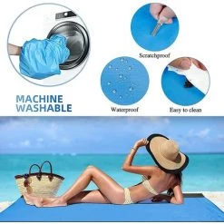 AOUGO Couverture Pique Niques,Tapis Picnic, Tapis De Plage Imperméable,Picnic Blanket Portable,1.4 X 1.5M Tapis Léger Pour Camping Outdoor Cadeau Randonneur 10 AOUGO Couverture Pique Niques,Tapis Picnic, Tapis De Plage Imperméable,Picnic Blanket Portable,1.4 X 1.5M Tapis Léger Pour Camping Outdoor Cadeau Randonneur -Plaid et couverture Soldes 60502825 4