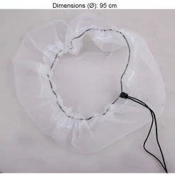 PREMIER Couverture En Maille Pour Barils De Pluie, Système De Collecte Des Eaux De Pluie Kit De Baril De Pluie, Gardez Les Moustiques Et Les Débris Hors De Votre Baril De Pluie (blanc)