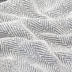 FIMEI Couverture Coton à Chevrons 160 X 210 Cm Gris 11 FIMEI Couverture Coton à Chevrons 160 X 210 Cm Gris -Plaid et couverture Soldes 60589326 5