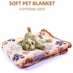 LIFCAUSAL Tapis De Lit De Chien Mignon Couverture Pied Doux Imprimer Chaud Chien Couchage Couvert De Couverture De Lit Serviettes De Chien