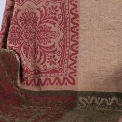 GALOZZOIT Couverture De Jet En Chenille, Glands Jacquard Couverture De Canapé Housse De Chaise Décorative Pour Canapé-Lit Soft Chair, Folk Tribal Pattern (220 X 250 CM, Vert Herbe) -Plaid et couverture Soldes 60858392 3
