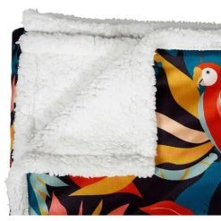 OSTARIA Plaid 125x150 Cm Tropical - Noir 8 OSTARIA Plaid 125x150 Cm Tropical - Noir -Plaid et couverture Soldes 60869254 3