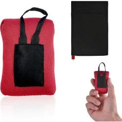 IRISFR Mini Couverture De Pique-nique Portable D'extérieur, Tapis De Plage étanche à L'humidité, Couverture De Plage Ultra Légère Pour Tapis De Pique-nique De Poche, Convient Pour Le Camping Rouge (70 X 110 Cm)，Lilaris