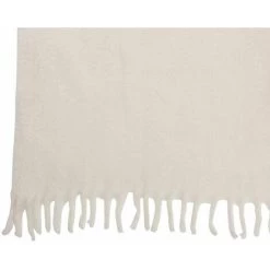 Paris Prix - Plaid Déco "bord" 136x190cm Noir & Blanc -Plaid et couverture Soldes 61174061 4