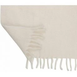 Paris Prix - Plaid Déco "bord" 136x190cm Noir & Blanc -Plaid et couverture Soldes 61174061 5