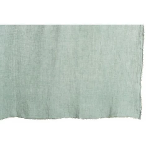 LANADECO Plaid Délavé En Lin Menthe - Vert 6 LANADECO Plaid Délavé En Lin Menthe - Vert – Image 4