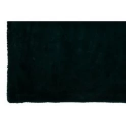 LANADECO Plaid En Polyester Style Peluche De Couleur Vert Foncé - Vert -Plaid et couverture Soldes 61230866 3