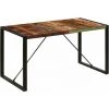 SUPERMARKET Table De Salle à Manger Bois De Récupération Solide 140x70x75cm 2 SUPERMARKET Table De Salle à Manger Bois De Récupération Solide 140x70x75cm -Plaid et couverture Soldes 61304082 1