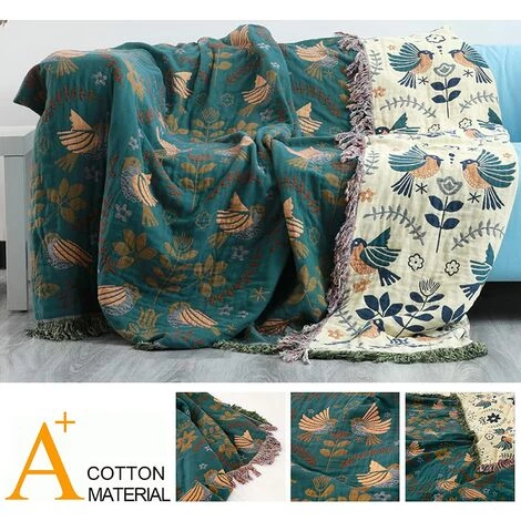 LITZEE Couvre-lit Boho Double Face 200 Cm X 230 Cm, Couverture Douillette à Franges, Couvre-lit En Coton, Motif De Couverture De Canapé, Couverture Réversible Pour Regarder La Télévision Ou Faire La Sieste Sur Le Canapé, Lit Simple 7 LITZEE Couvre-lit Boho Double Face 200 Cm X 230 Cm, Couverture Douillette à Franges, Couvre-lit En Coton, Motif De Couverture De Canapé, Couverture Réversible Pour Regarder La Télévision Ou Faire La Sieste Sur Le Canapé, Lit Simple – Image 5