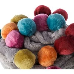 ZEN ET ETHNIQUE Plaid RAINBOW Tout Doux Gris 130 X 160 Cm -Plaid et couverture Soldes 62019229 4