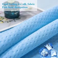 ROSIER Couverture Rafraîchissante 150x200cm, Couverture D'été Legere, Couverture Anti Chaleur, Couverture Ete Fraîche Absorbant La Transpiration Et Respirante, Couverture Froide Pour Lit, Canapé——VEBTles -Plaid et couverture Soldes 63519673 3