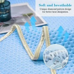 ROSIER Couverture Rafraîchissante 150x200cm, Couverture D'été Legere, Couverture Anti Chaleur, Couverture Ete Fraîche Absorbant La Transpiration Et Respirante, Couverture Froide Pour Lit, Canapé——VEBTles -Plaid et couverture Soldes 63519673 4