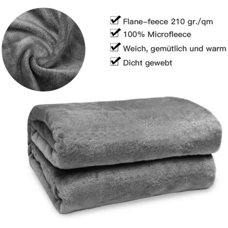 EINFEBEN Couverture En Flanelle Living Blanket 210 G/carré Blanket Fur Blanket Fleece Blanket Super Soft 150x200cm 3 EINFEBEN Couverture En Flanelle Living Blanket 210 G/carré Blanket Fur Blanket Fleece Blanket Super Soft 150x200cm