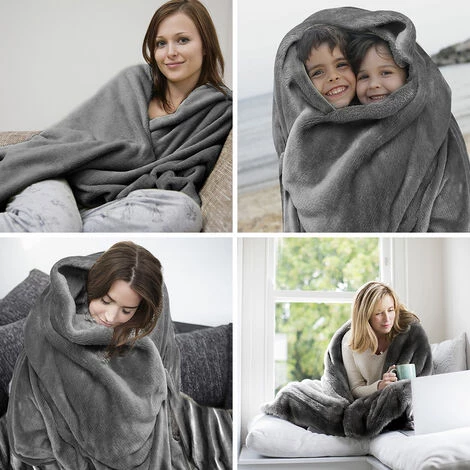 EINFEBEN Couverture En Flanelle Living Blanket 210 G/carré Blanket Fur Blanket Fleece Blanket Super Soft 150x200cm 6 EINFEBEN Couverture En Flanelle Living Blanket 210 G/carré Blanket Fur Blanket Fleece Blanket Super Soft 150x200cm – Image 4