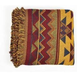 Yoouyida Grande Plaid Couverture Coton Tricoté Jacquard Bohême Douce Lavable Pour Canapé Fauteuil Chambre (130*180cm, Géométrique) -Plaid et couverture Soldes 63587810 3