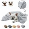 Yoouyida Couverture En Molleton Pour Animaux De Compagnie De Qualité Supérieure, Jeté De Couverture Pour Chien Et Chat, Tapis De Sommeil Double Couche Lavable Pour Lit De Chien, Canapé, Canapé, Voiture XL: 130*100cm Gris Clair