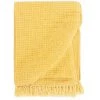SUPERMARKET Couverture En Coton 160 X 210 Cm Jaune Moutarde -Plaid et couverture Soldes 63654192 1