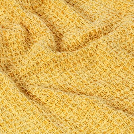 SUPERMARKET Couverture En Coton 160 X 210 Cm Jaune Moutarde 7 SUPERMARKET Couverture En Coton 160 X 210 Cm Jaune Moutarde – Image 5