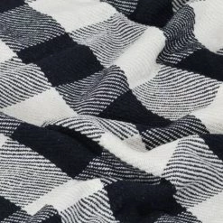 SUPERMARKET Couverture Coton Carreaux 160 X 210 Cm Cm Bleu Marine 11 SUPERMARKET Couverture Coton Carreaux 160 X 210 Cm Cm Bleu Marine -Plaid et couverture Soldes 63667619 5