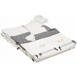 ATMOSPHERA, CRÉATEUR D'INTÉRIEUR Jeté De Lit Corde 130x180 Cm Tropi - Blanc